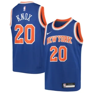 Youth Nike Kevin Knox Blue New York Knicks Team Swingman Jersey - Icon Edition