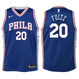 Youth Philadelphia 76ers 20 Markelle Fultz Blue Swingman Jersey-Icon Edition