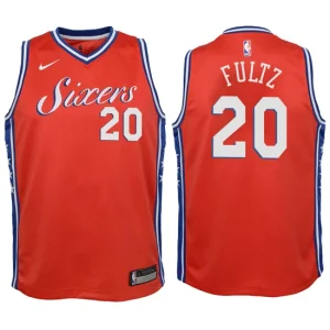 Youth Philadelphia 76ers 20 Markelle Fultz Red Swingman Jersey - Statement Edition