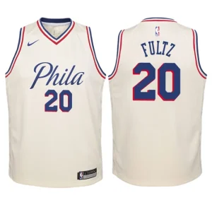 Youth Philadelphia 76ers 20 Markelle Fultz White Swingman Jersey-City Edition