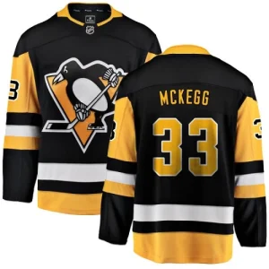 Youth Pittsburgh Penguins Greg McKegg 33 Breakaway Black Fanatics Branded Home