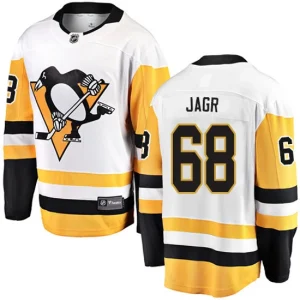 Youth Pittsburgh Penguins Jaromir Jagr 68 Breakaway White Fanatics Branded Away