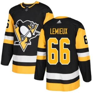 Youth Pittsburgh Penguins Mario Lemieux 66 Authentic Black Home