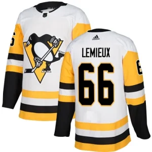 Youth Pittsburgh Penguins Mario Lemieux 66 Authentic White Away