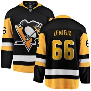 Youth Pittsburgh Penguins Mario Lemieux 66 Breakaway Black Fanatics Branded Home