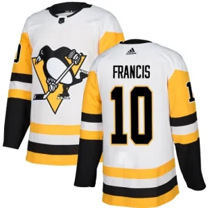 Youth Pittsburgh Penguins Ron Francis 10 Authentic White Away