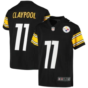 Youth Pittsburgh Steelers Chase Claypool Nike Black Game Jersey