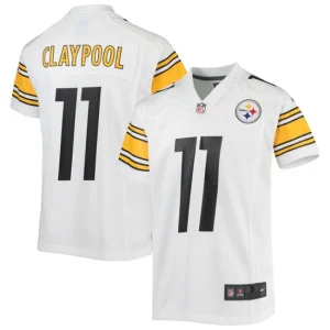 Youth Pittsburgh Steelers Chase Claypool Nike White Game Jersey