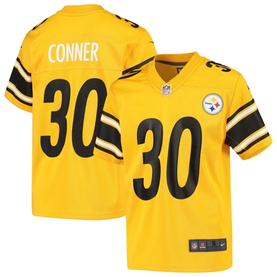 Youth Pittsburgh Steelers James Conner Nike Gold Inverted Game Jersey