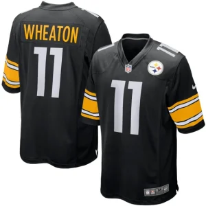 Youth Pittsburgh Steelers Markus Wheaton Nike Black Team Color Game Jersey