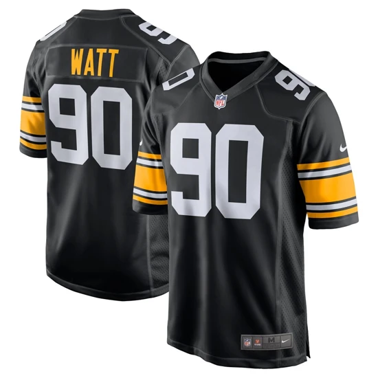 Youth Pittsburgh Steelers T.J. Watt Nike Black Alternate Game Jersey