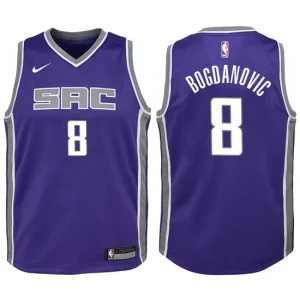 Youth Sacramento Kings 8 Bogdan Bogdanovic Purple Swingman Jersey - Icon Edition