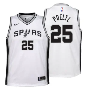 Youth San Antonio Spurs 25 Jakob Poeltl Association White Swingman Jersey