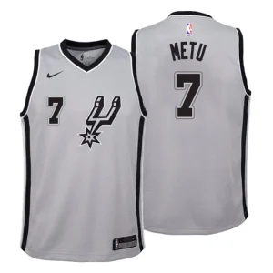 Youth San Antonio Spurs 7 Chimezie Metu Statement Gray Swingman Jersey