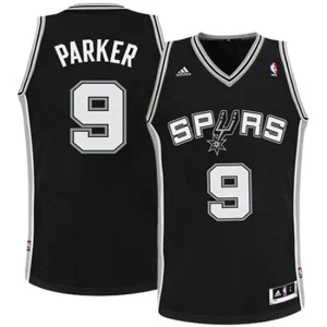 Youth San Antonio Spurs 9 Tony Parker Revolution 30 Swingman Black Jersey