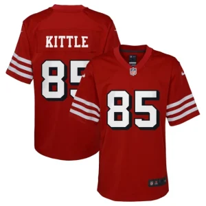 Youth San Francisco 49ers George Kittle Nike Scarlet Alternate Game Jersey