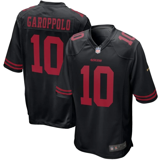 Youth San Francisco 49ers Jimmy Garoppolo Nike Black Player Game Jersey