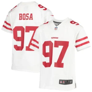 Youth San Francisco 49ers Nick Bosa Nike White Game Jersey