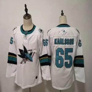 Youth San Jose Sharks Erik Karlsson 65 White Authentic