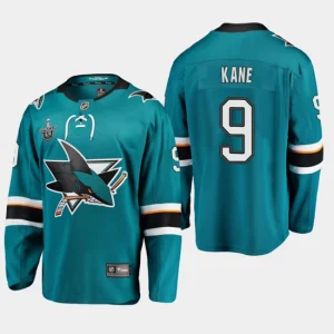 Youth San Jose Sharks Evander Kane 9 2019 Stanley Cup Playoffs Breakaway Player Teal