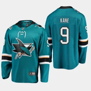 Youth San Jose Sharks Evander Kane 9 Premier Breakaway Player Home Teal