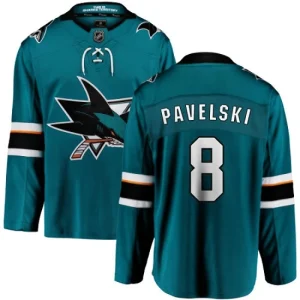 Youth San Jose Sharks Joe Pavelski 8 Breakaway Teal Green Fanatics Branded Home