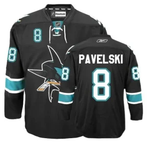 Youth San Jose Sharks Joe Pavelski 8 Reebok Black Third