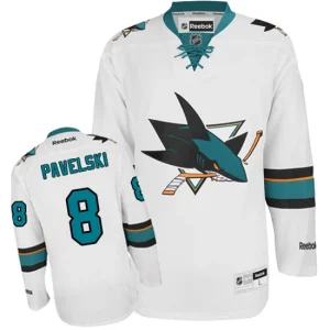 Youth San Jose Sharks Joe Pavelski 8 Reebok White Away