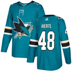 Youth San Jose Sharks Tomas Hertl 48 Authentic Teal Green Home