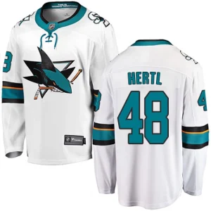 Youth San Jose Sharks Tomas Hertl 48 Breakaway White Fanatics Branded Away