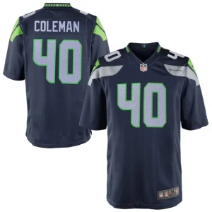 Youth Seattle Seahawks Derrick Coleman Nike Navy Blue Team Color Game Jersey