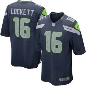 Youth Seattle Seahawks Tyler Lockett Nike College Navy Team Color Game Jersey