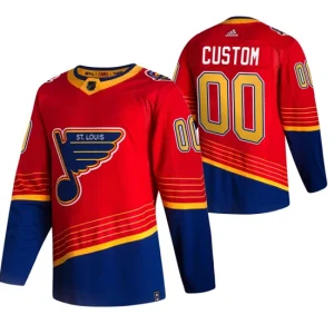 Youth St. Louis Blues 2021 Reverse Retro Special Edition Authentic Red Custom