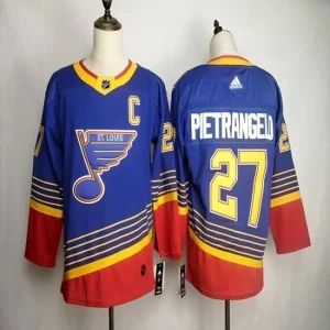 Youth St. Louis Blues Alex Pietrangelo 27 2019-20 Blue Retro Authentic