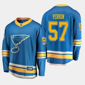 Youth St. Louis Blues David Perron 57 Alternate Breakaway Player Fanatics Branded Blue