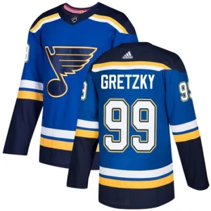 Youth St. Louis Blues Wayne Gretzky 99 Authentic Royal Blue Home