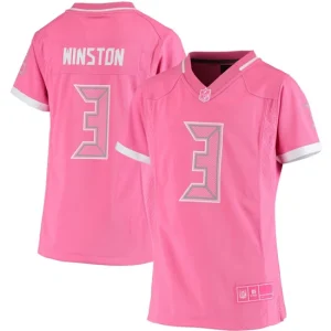 Youth Tampa Bay Buccaneers Jameis Winston Pink Finished Game Jersey