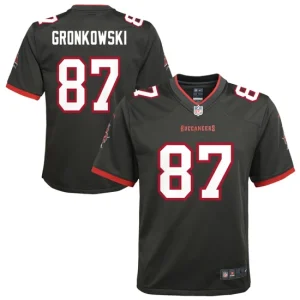 Youth Tampa Bay Buccaneers Rob Gronkowski Nike Pewter Alternate Game Jersey