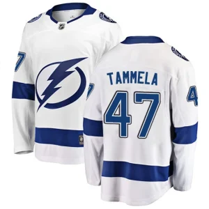 Youth Tampa Bay Lightning Jonne Tammela 47 Breakaway White Fanatics Branded Away