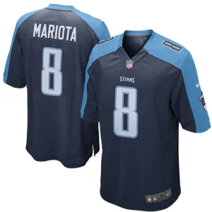 Youth Tennessee Titans Marcus Mariota Nike Navy Game Jersey