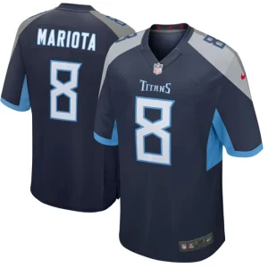 Youth Tennessee Titans Marcus Mariota Nike Navy Player Game Jersey