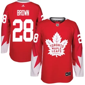 Youth Toronto Maple Leafs Connor Brown 28 Authentic Red Alternate