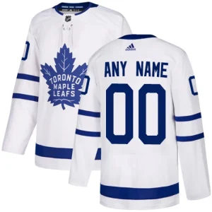 Youth Toronto Maple Leafs Customized Away White Authentic