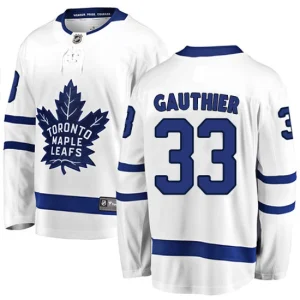 Youth Toronto Maple Leafs Frederik Gauthier 33 Breakaway White Fanatics Branded Away