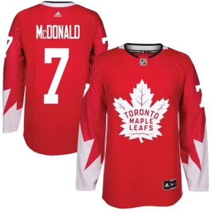 Youth Toronto Maple Leafs Lanny McDonald 7 Authentic Red Alternate