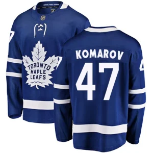 Youth Toronto Maple Leafs Leo Komarov 47 Breakaway Royal Blue Fanatics Branded Home