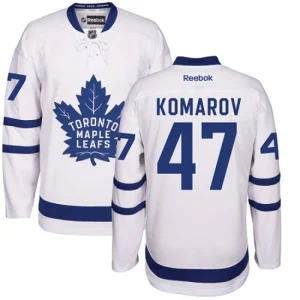 Youth Toronto Maple Leafs Leo Komarov 47 Reebok White Away