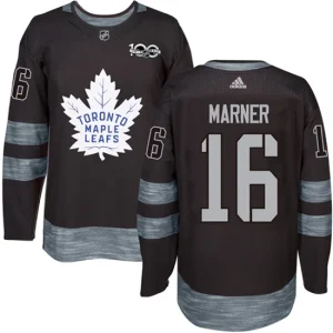 Youth Toronto Maple Leafs Mitchell Marner 16 Authentic Black 1917-2017 100th Anniversary