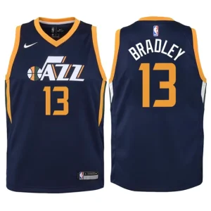 Youth Utah Jazz 13 Tony Bradley Navy Swingman Jersey-Icon Edition