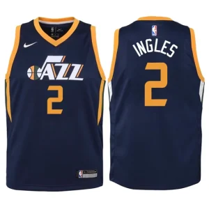 Youth Utah Jazz 2 Joe Ingles Navy Swingman Jersey-Icon Edition